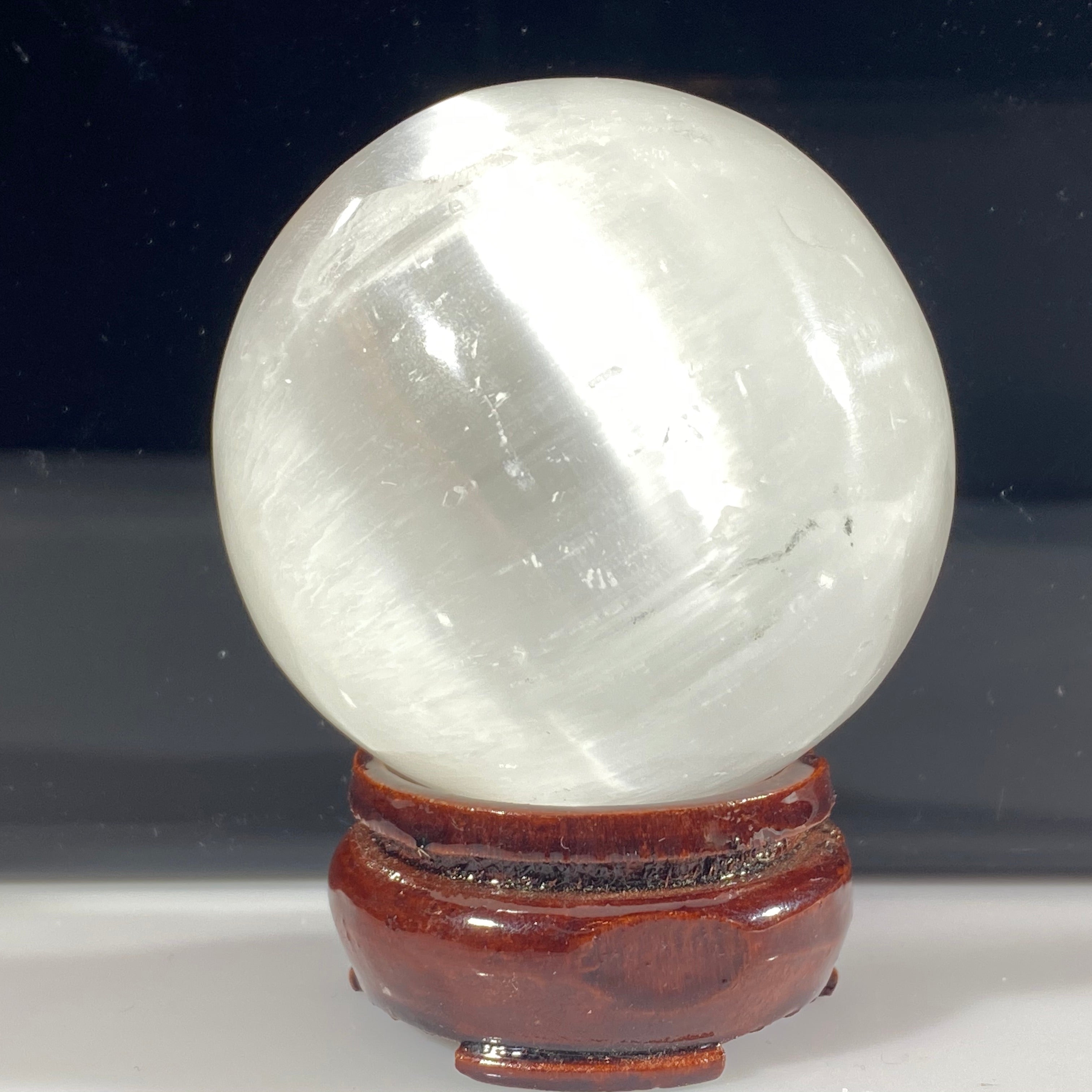 Clear Selenite sphere