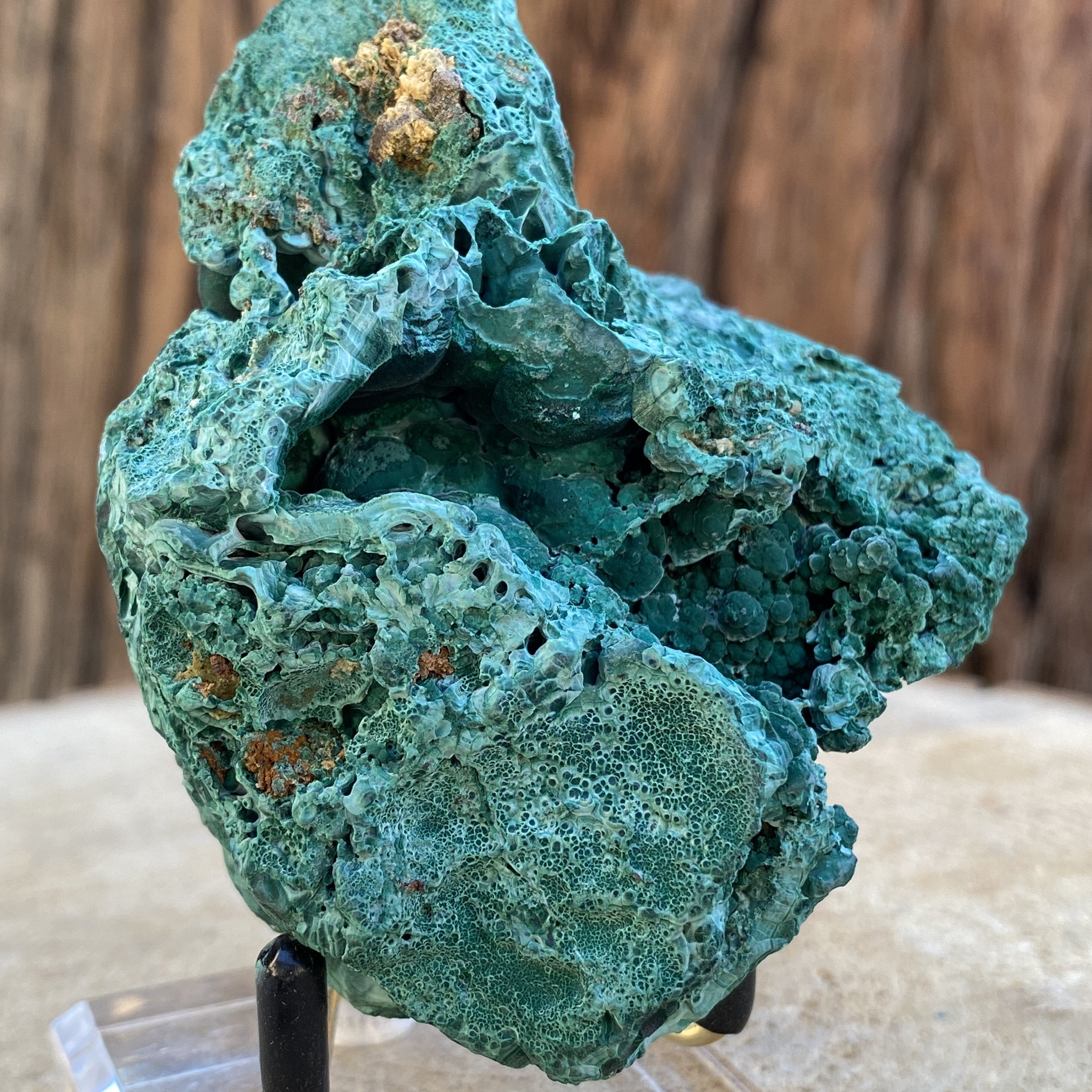 200g 8.5x7.5x5cm Green Shiny Malachite from Laos - Locco Decor