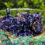 266g 10x5.5x4.5cm Blue Azurite w/ green Malachite from Sepon Mine, Laos
