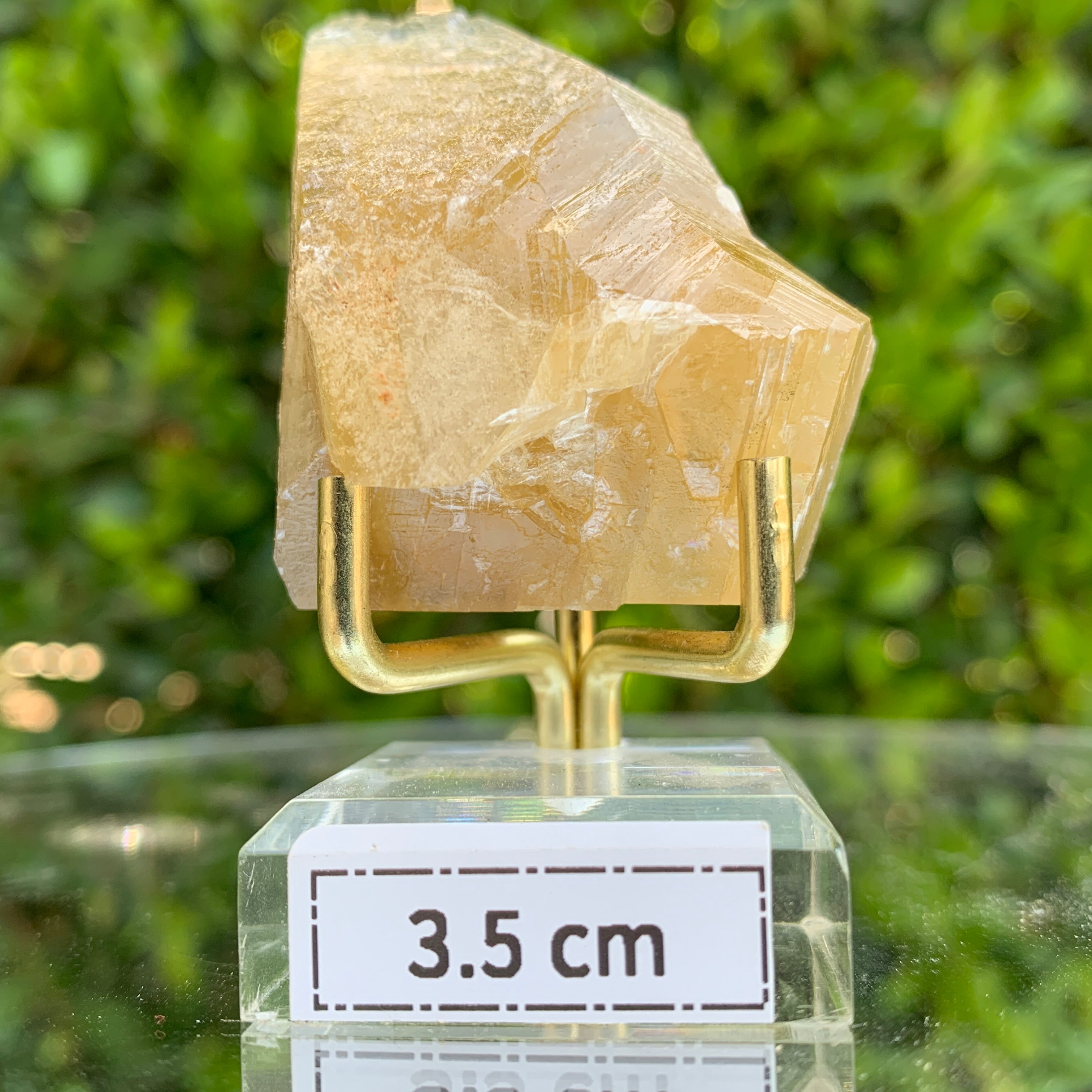 52.0g 6x4x2cm Gold Yellow Honey Calcite from China