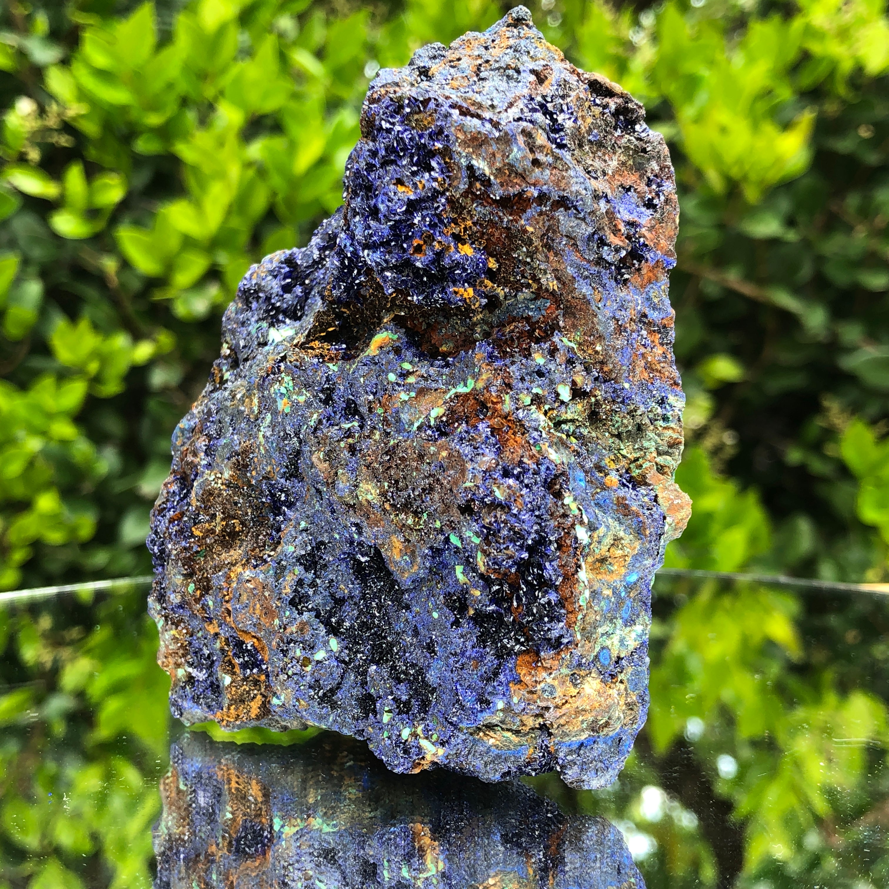488g 11x9.5x4.3cm Shiny Blue Azurite from Sepon Mine, Laos