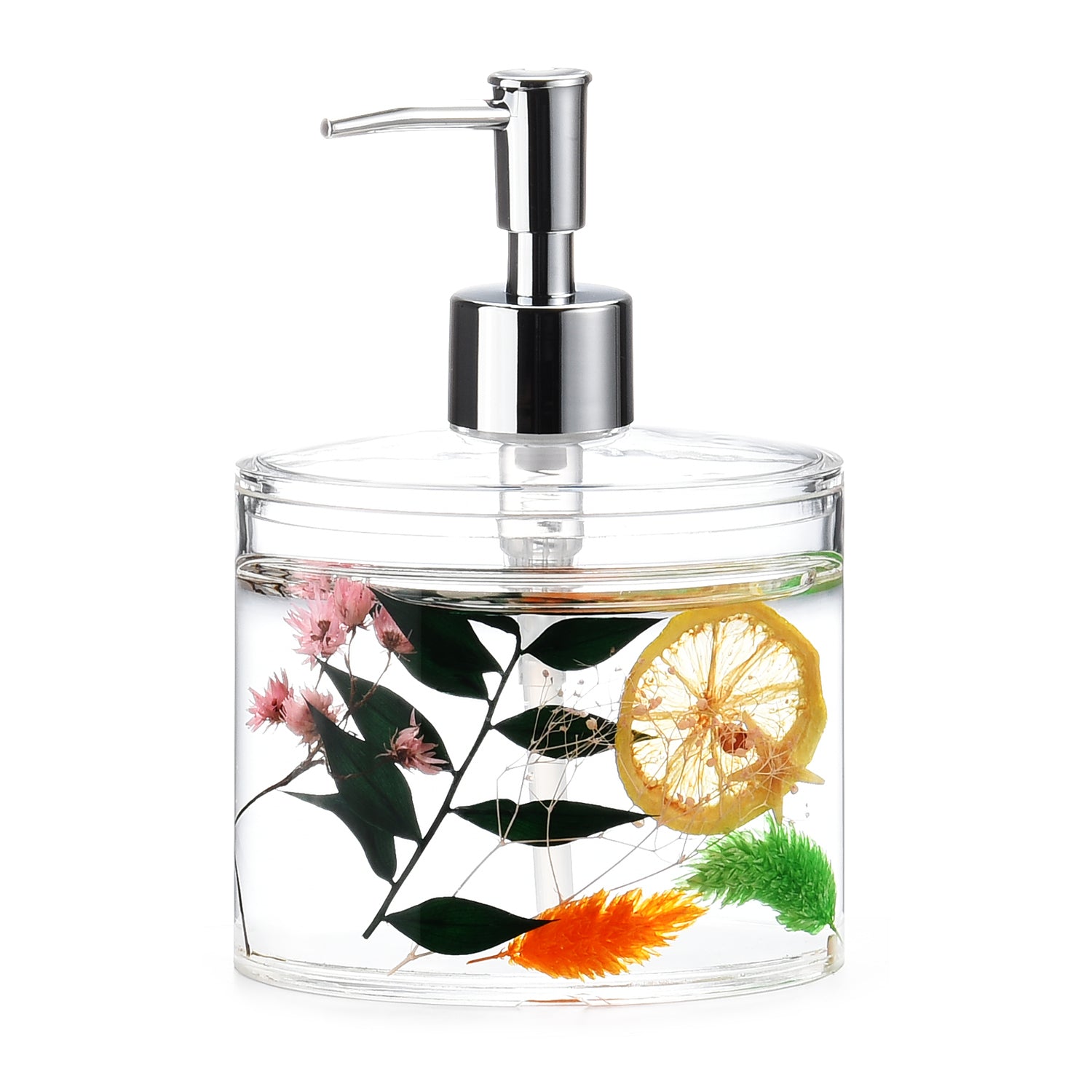 Acrylic Liquid Motion Home Decor Lemon Soap Dispenser