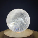 752g 8x8x8cm White Clear Quartz Sphere from China