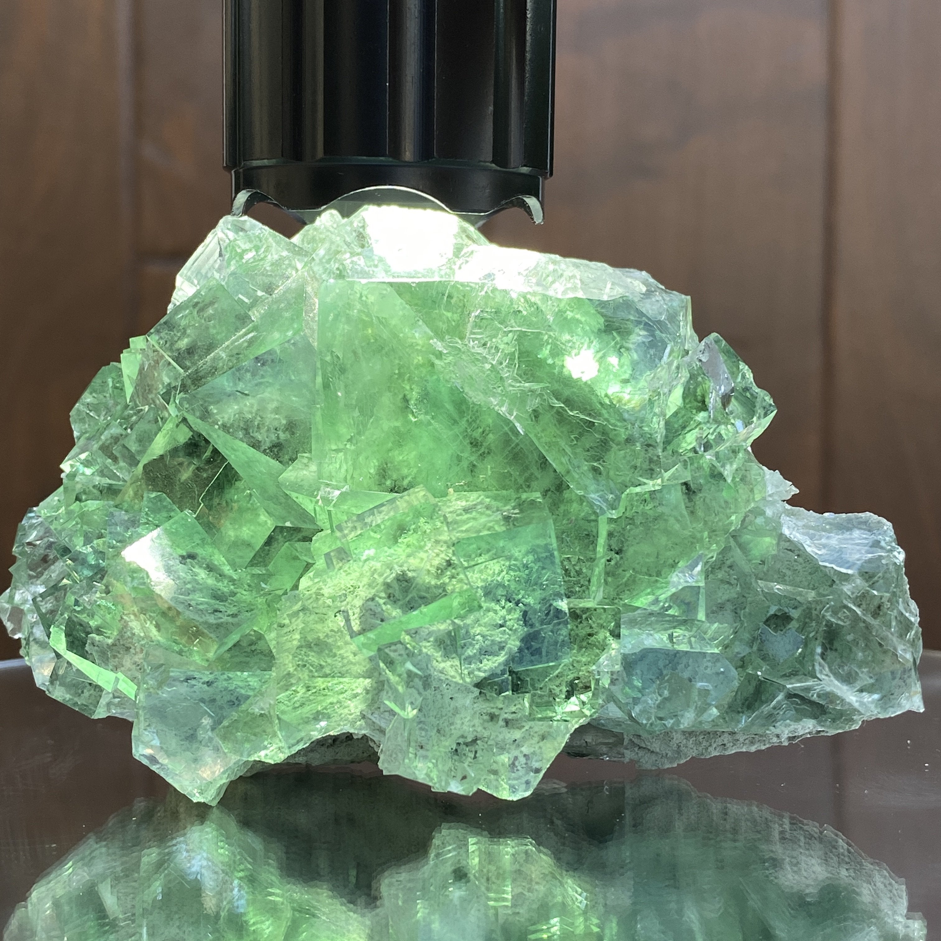 350g 10x7x7cm Glass Green Clear Transparent Fluorite from China - Locco Decor