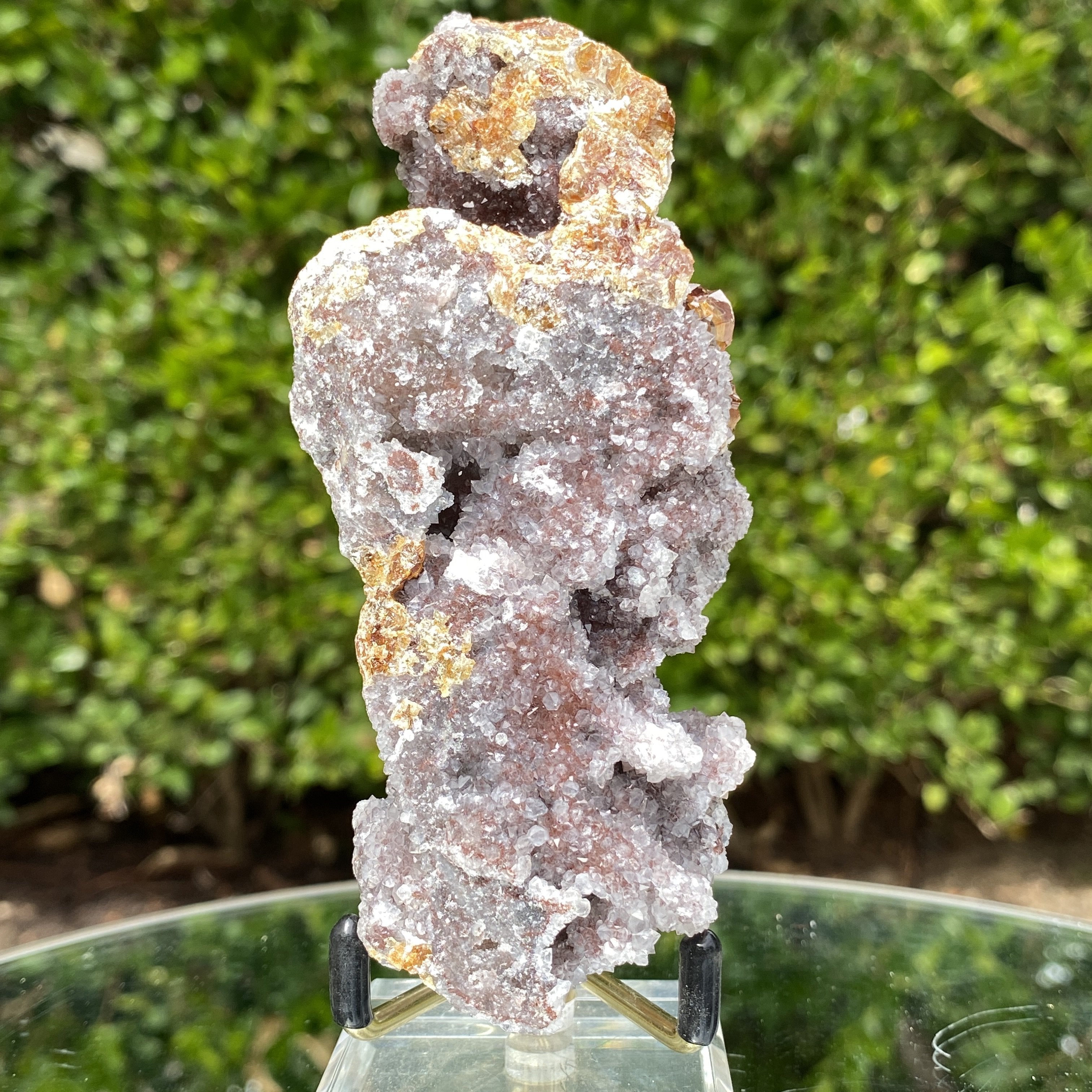 250g 12x5x5cm Purple Sphalerite with Chalcedony from China - Locco Decor