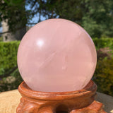 948g 8x8x8cm Pink Rose Quartz Sphere from China