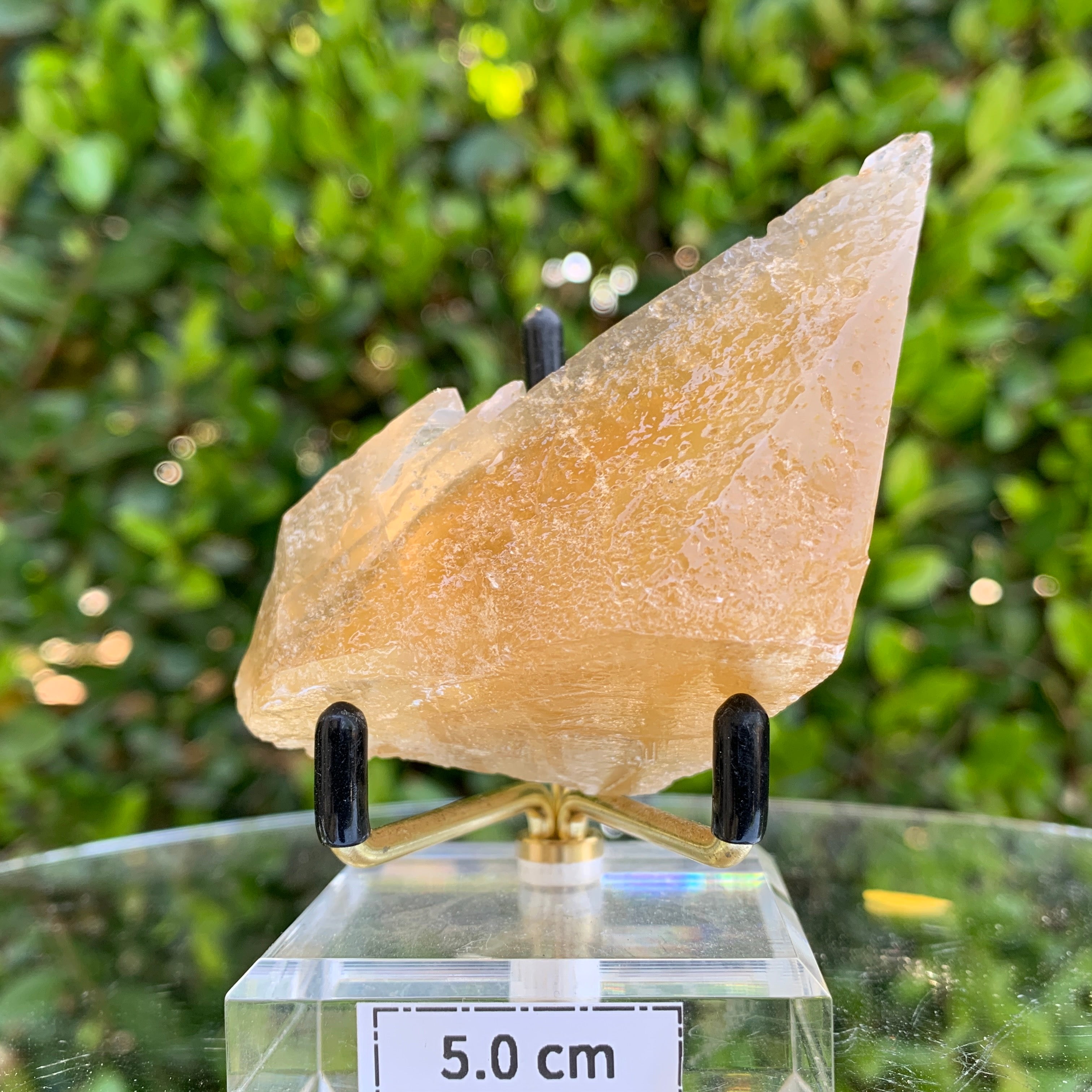128.0g 8x5x4cm Gold Yellow Honey Calcite from China