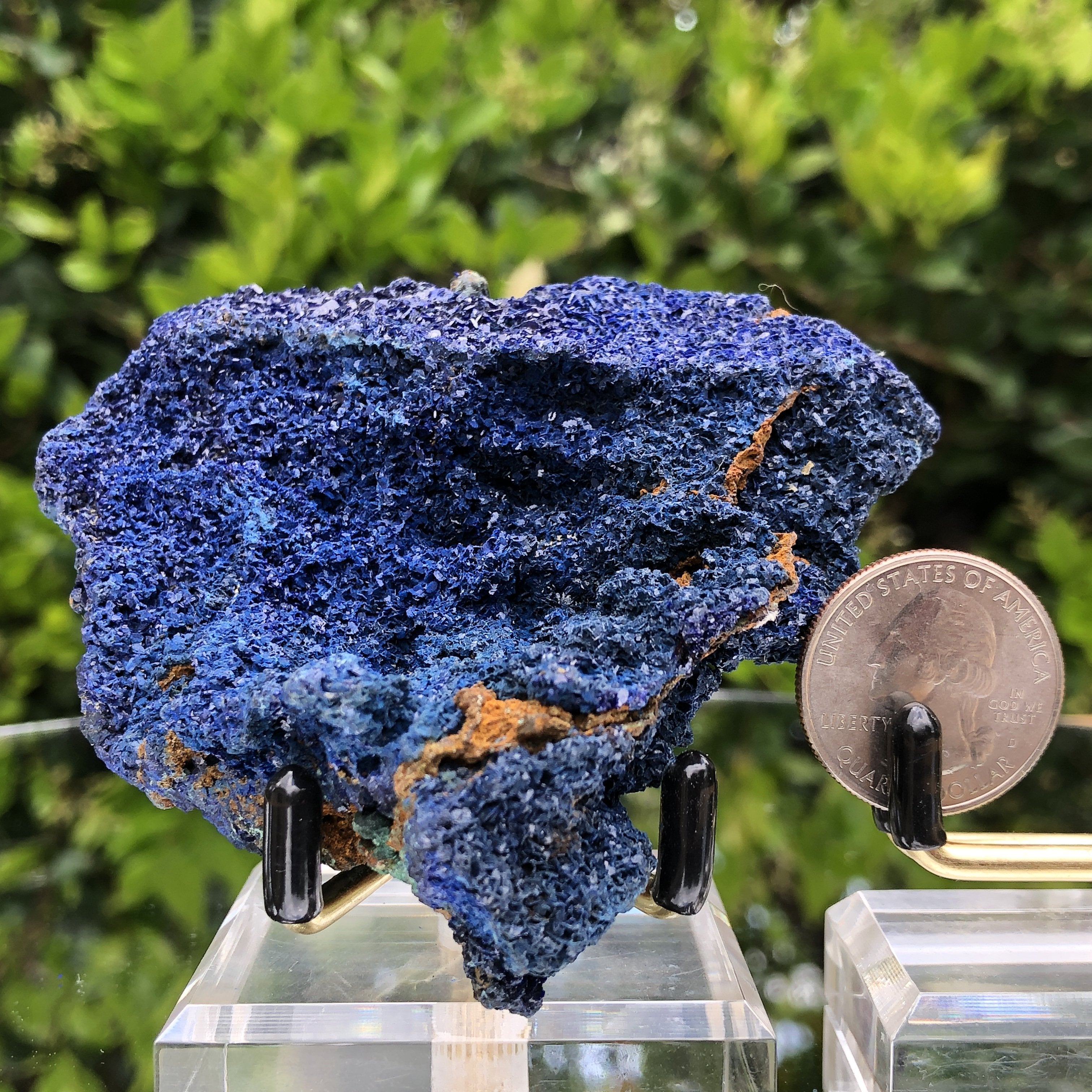 138g 8.5x8.3x3.9cm Blue Azurite from Sepon Mine, Laos - Locco Decor