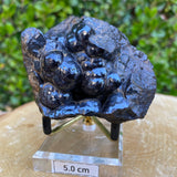 278.0g 9x7x6cm Black Botryoidal Hematite from Morocco