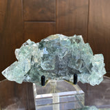 404g 13x7x6cm Glass Green Clear Transparent Fluorite from China - Locco Decor