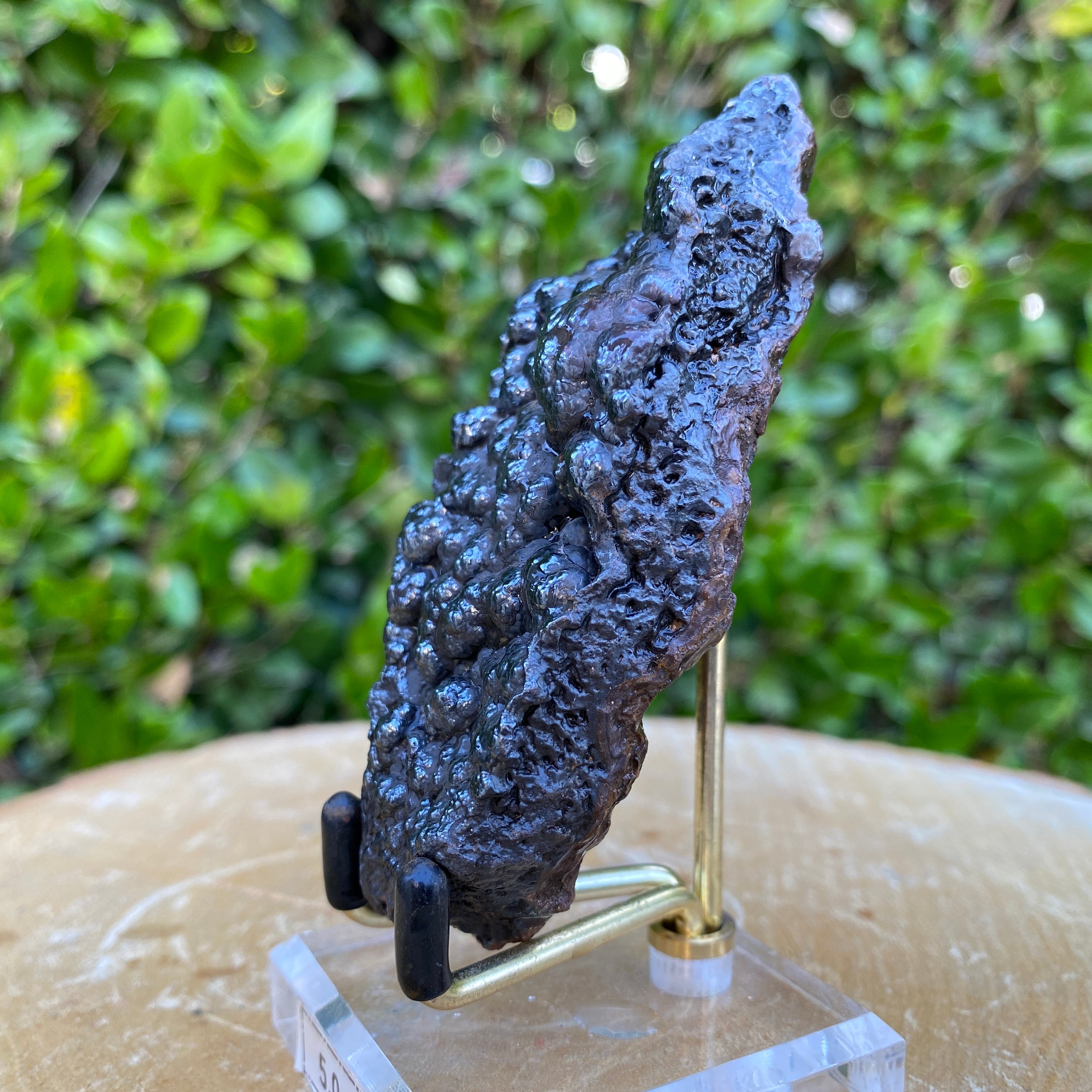 548.0g 14x7x7cm Black Botryoidal Hematite from Morocco