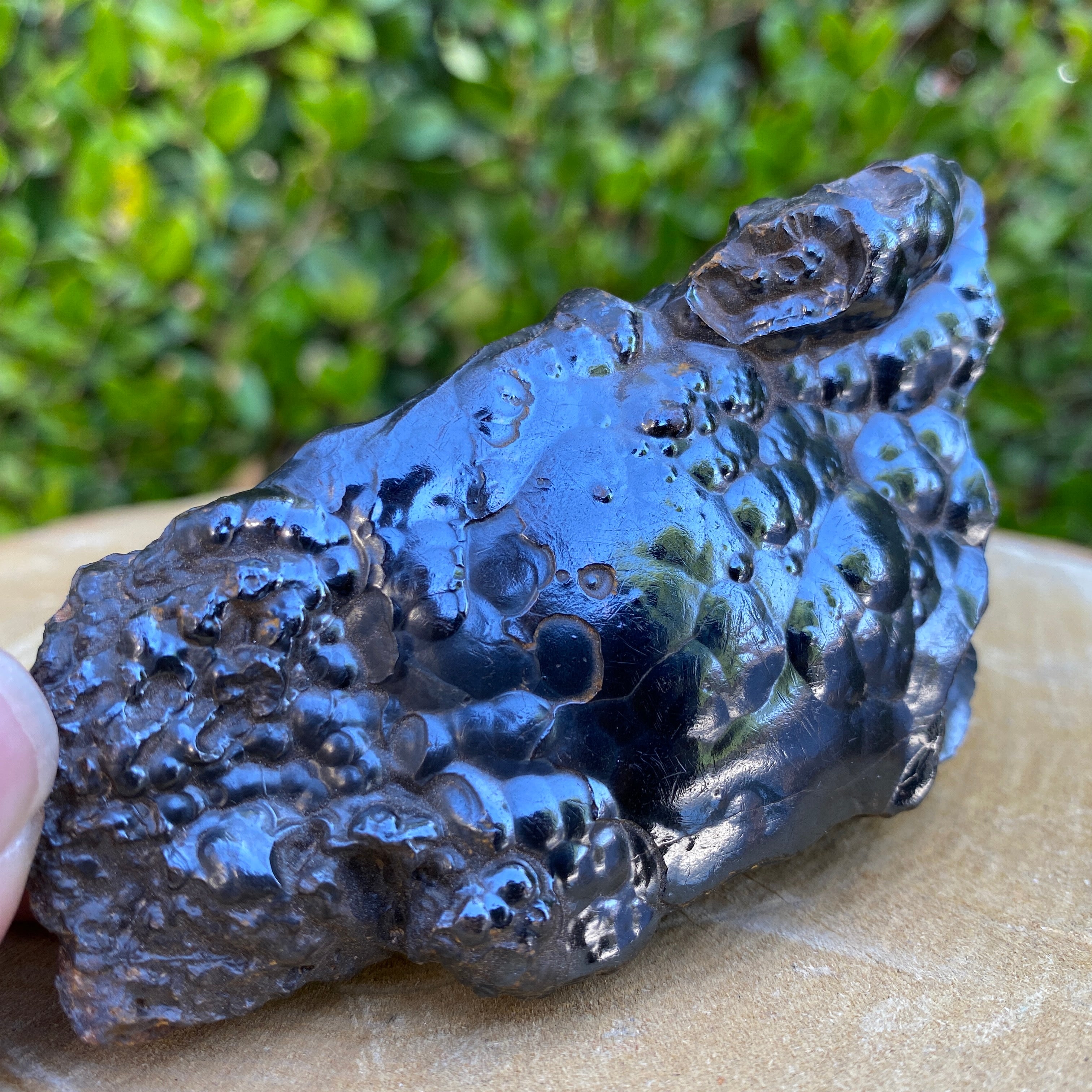 270.0g 10x6x4cm Black Botroyidal Hematite from Morocco