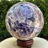 16 cm 5.2 KG Purple Banded Chevron Amethyst Sphere from Zambia L001 - Locco Decor