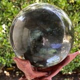 12 cm 2.78 KG Rainbow Labradorite Sphere from China L001 - Locco Decor