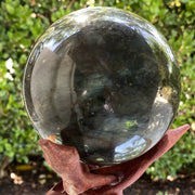 12 cm 2.78 KG Rainbow Labradorite Sphere from China L001