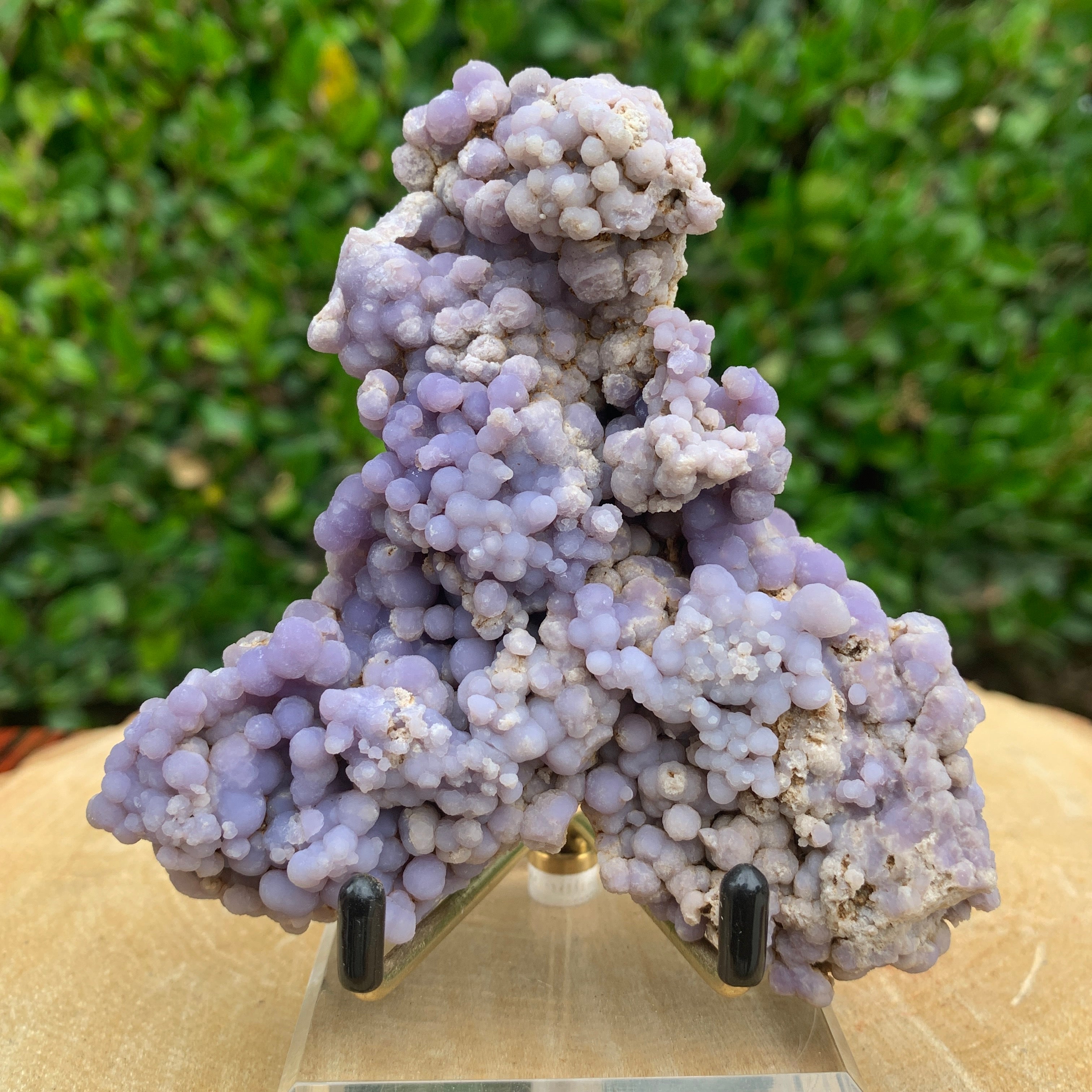 198.0g 10x10x4cm Purple Grape Agate Chalcedony from Indonesia