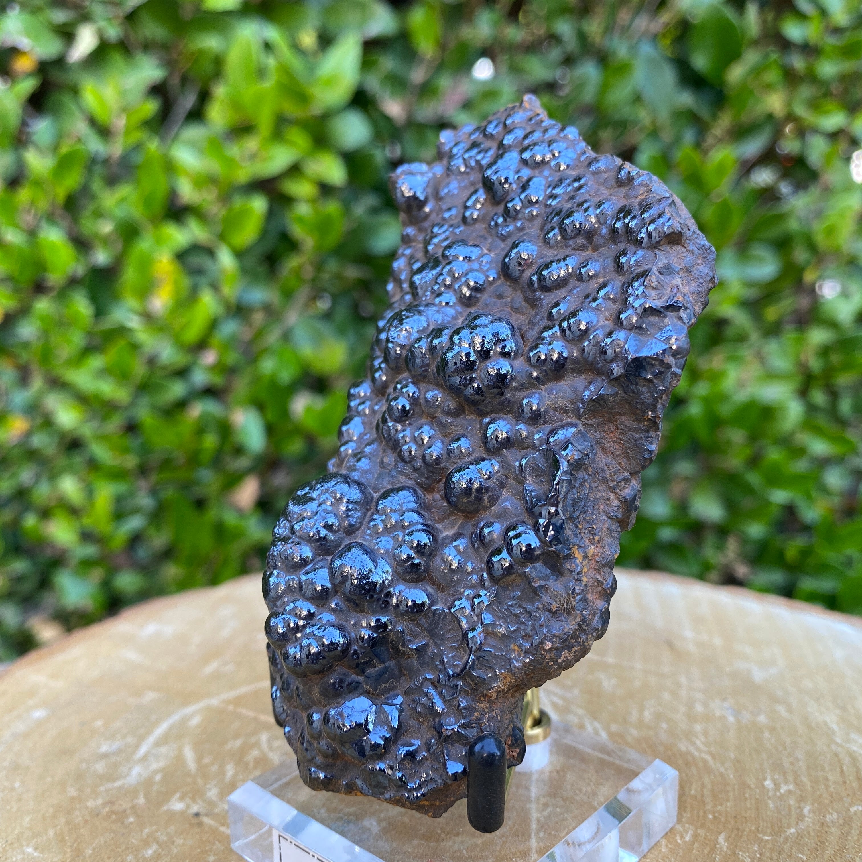 320.0g 11x7x4cm Black Botryoidal Hematite from Morocco