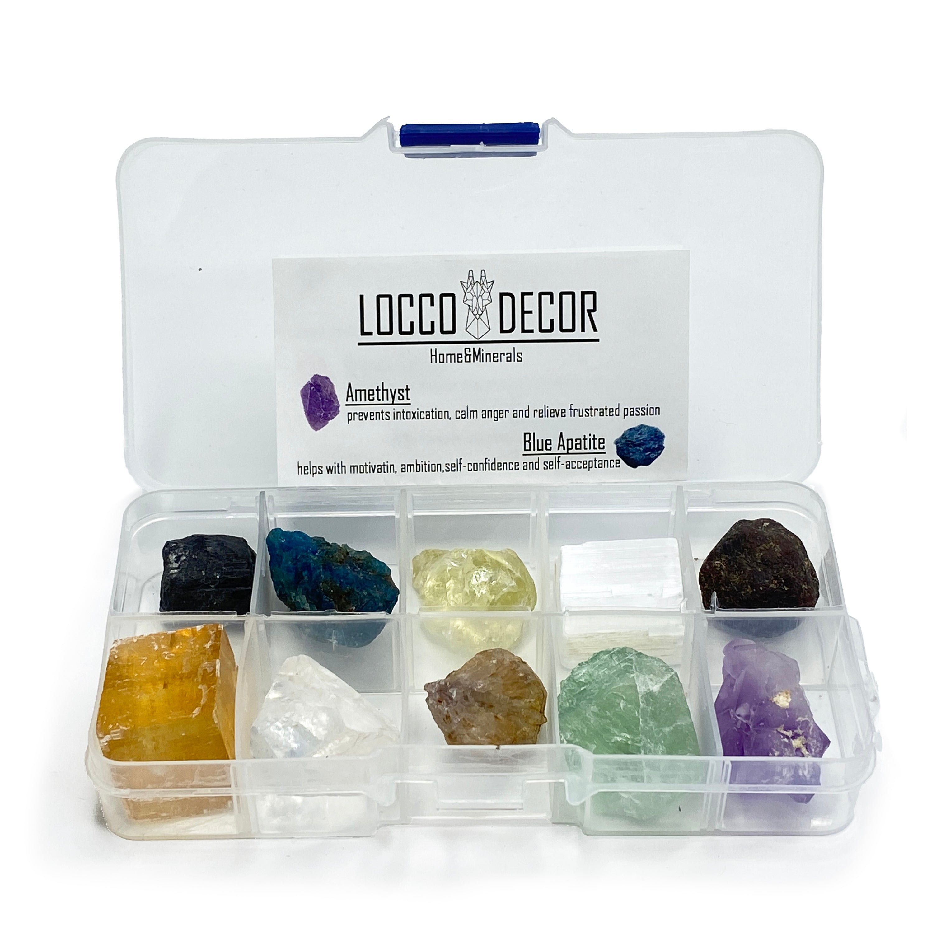 Natural Tumbled Rough Assorted Healing Reiki Crystal Healing Protection Set
