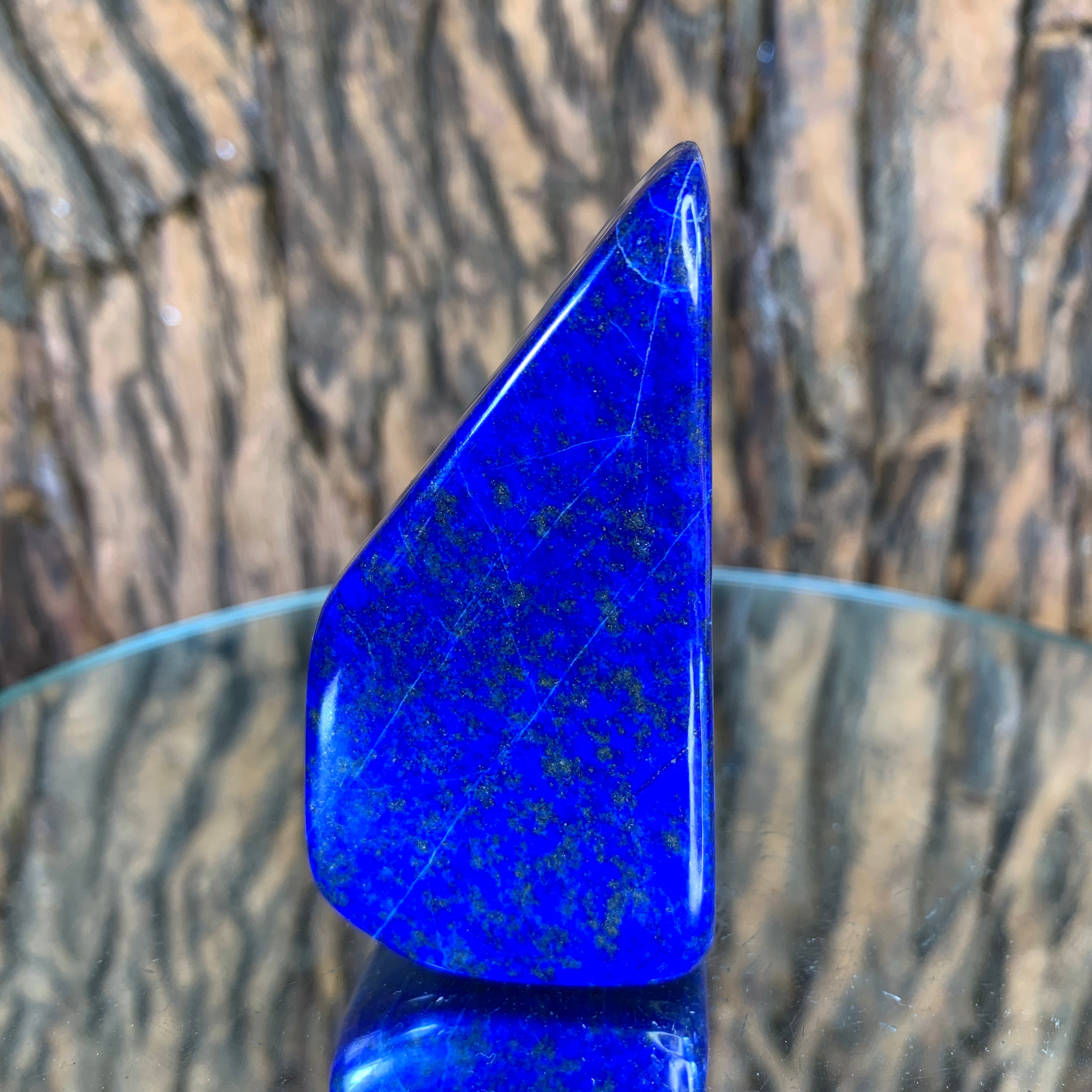 208.0g 8x4x4cm Dark Blue Lapis Lazuli Natural Shape from Afghanistan