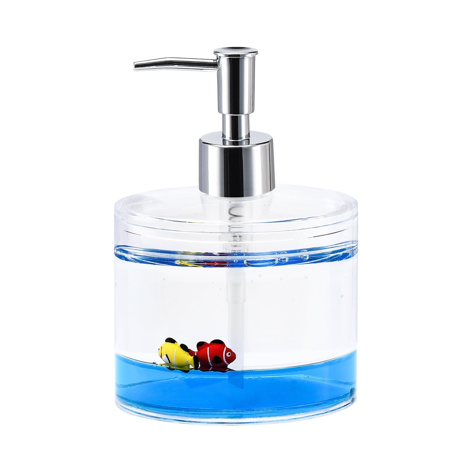 fish bathroom accessories sale 4 Piece Acrylic Liquid 3D Floating Motion Bathroom Vanity Accessory Se – Locco Decor