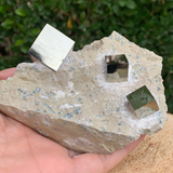 524.6g 13x10x5cm Cubic Navajun Spanish Pyrite  from Spain