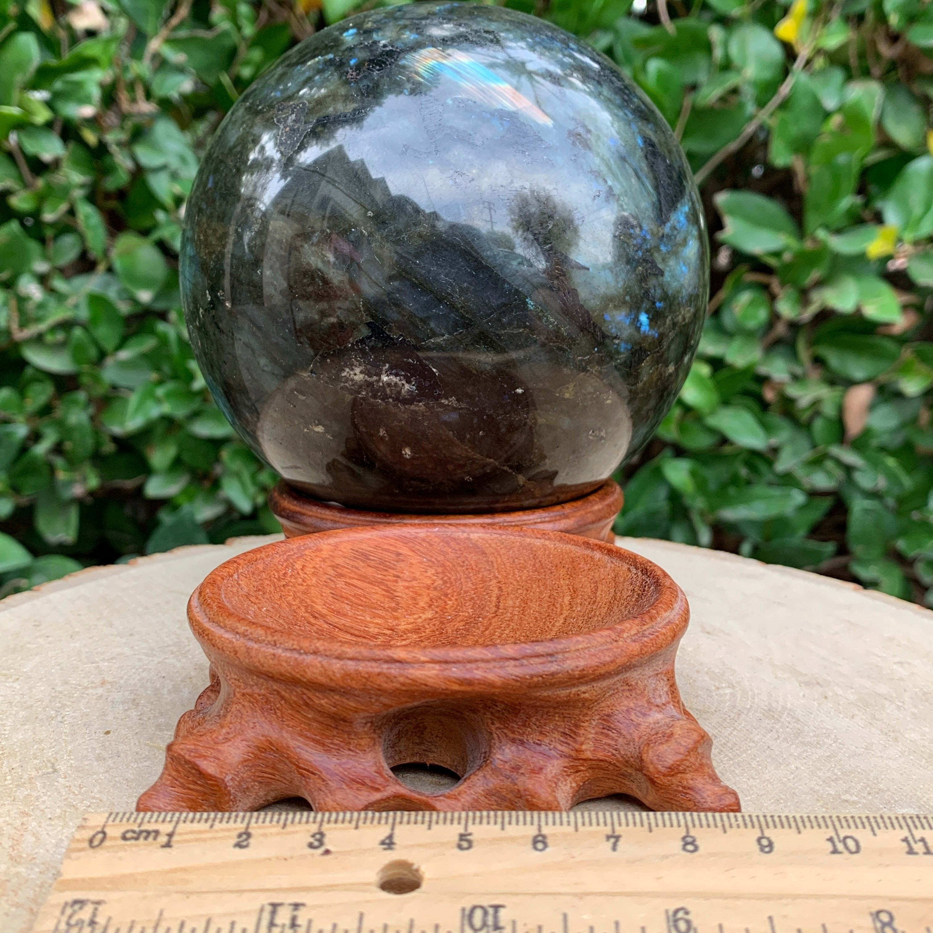 Wooden Square Sphere Ball Base stand Made in China