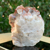 220g 7x7x4cm Brown and White Leiping Calcite from China
