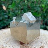 263.9g 4x4x5cm Cubic Navajun Spanish Pyrite  from Spain
