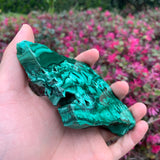 335g 12x7x1cm Green Malachite Slab from Congo
