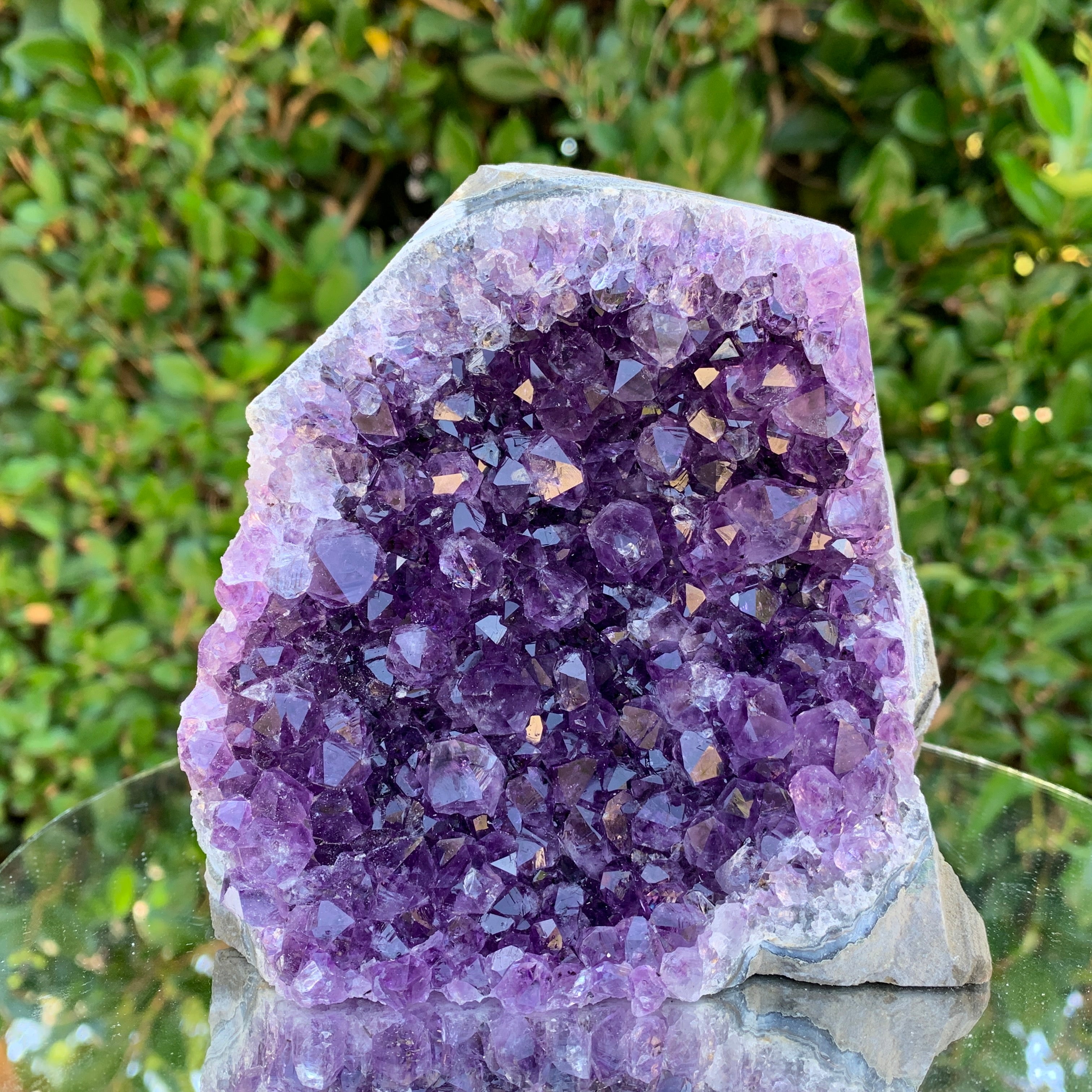 954g 13x12x9cm Purple Amethyst Cluster from Uruguay