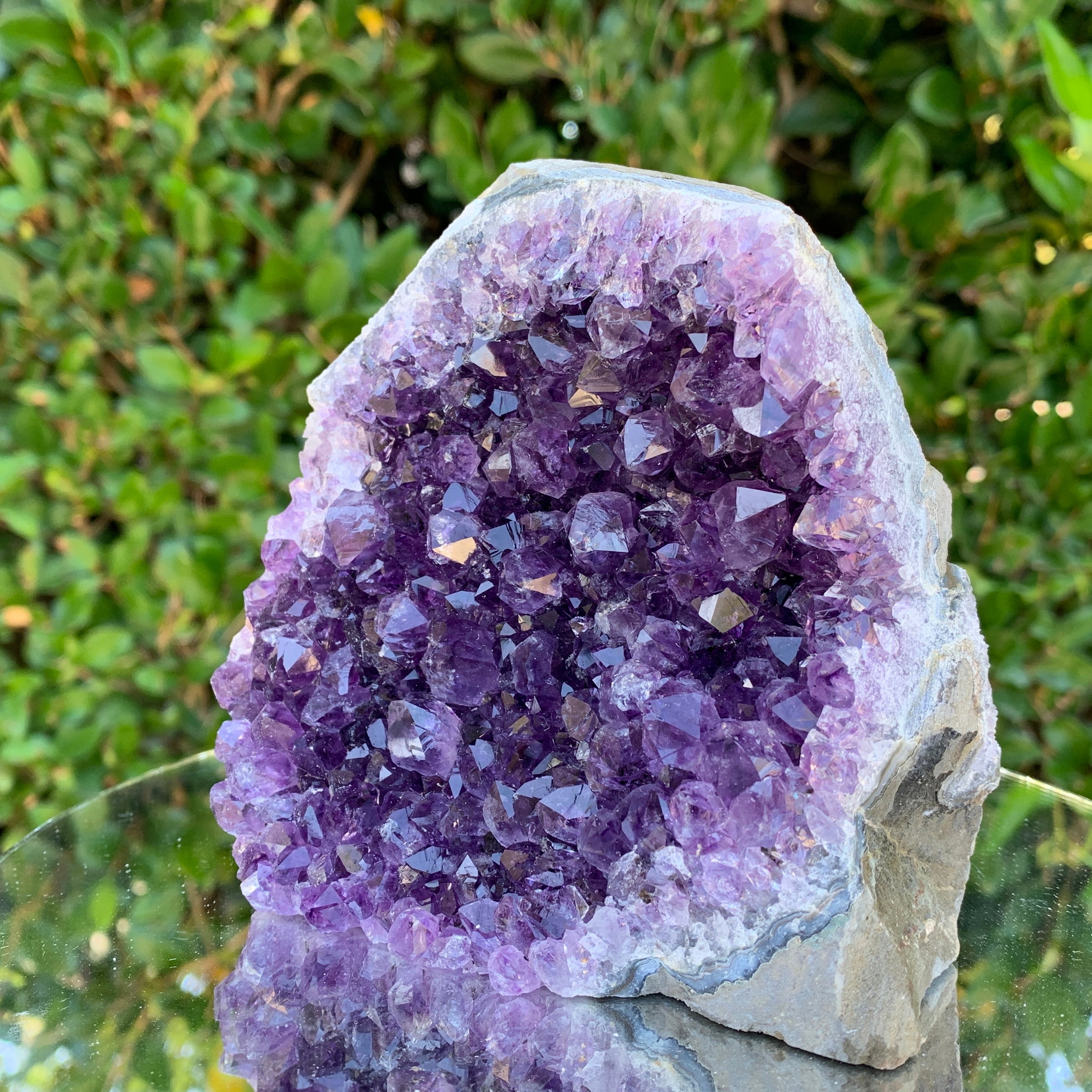 954g 13x12x9cm Purple Amethyst Cluster from Uruguay