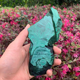 474g 17x8x1cm Green Malachite Slab from Congo