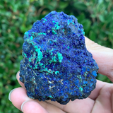 240g 7x6x5.5cm Blue Azurite from Laos