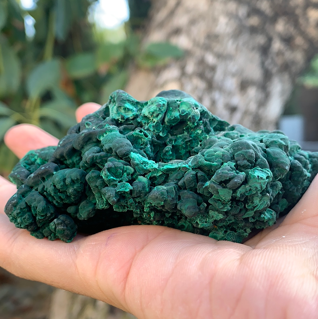 327g 10x9x5cm Natural Malachite from Laos