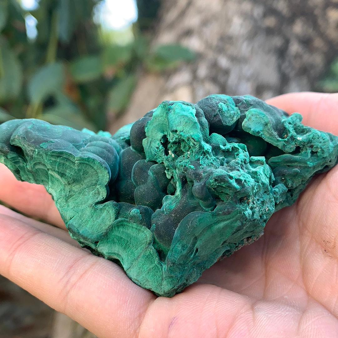 289.9g 9x7x5cm Natural Malachite from Laos