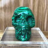 Green Malachite Skull
