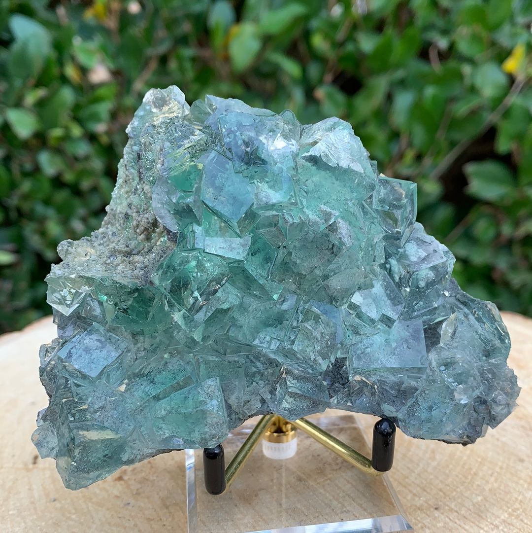 308g 11x9x4cm Clear Yaogangxian Fluorite from China