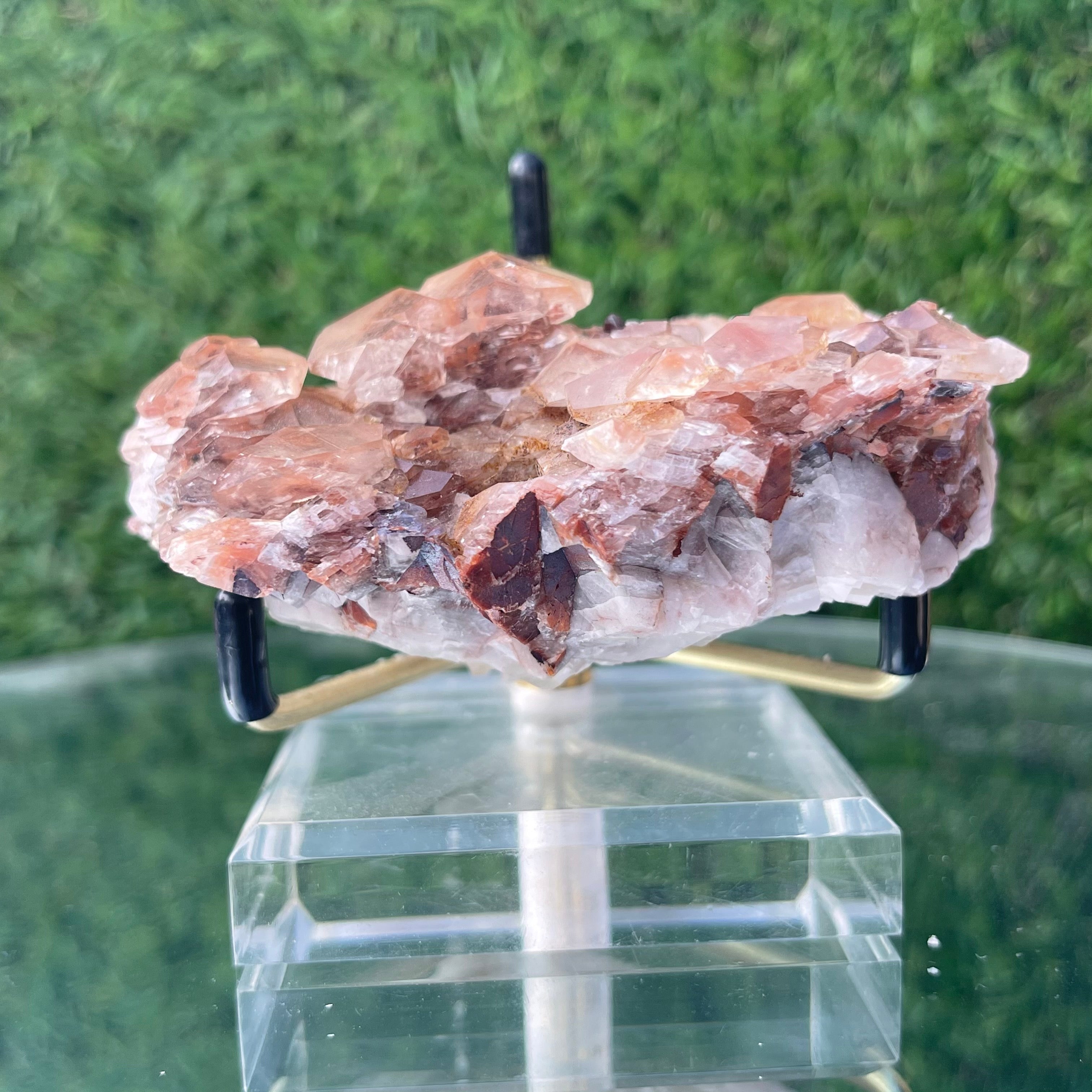 208g 9x7x4cm Brown and White Leiping Calcite from China