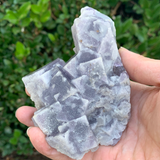 480g 12x11x5cm Purple Manaoshan Fluorite from China