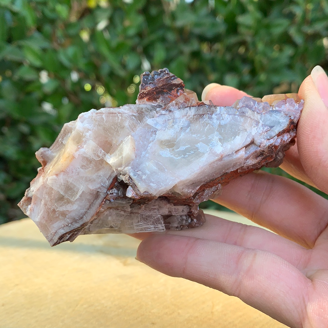 148g 10x5x4cm Brown and White Leiping Calcite from China