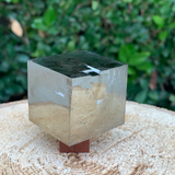 227g 4x4x3.5cm Cubic Navajun Spanish Pyrite  from Spain