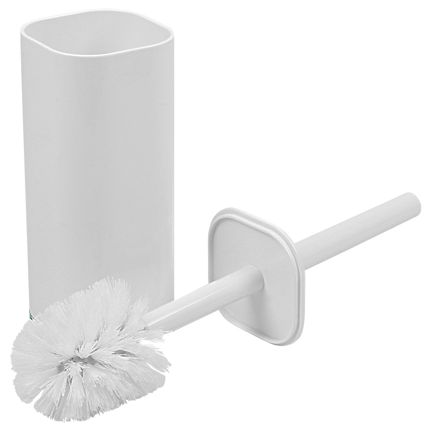 Acrylic Modern Style Bathroom Vanity Accessory Toilet Brush- White
